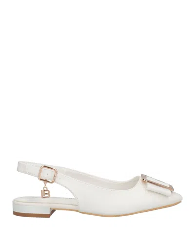 Laura Biagiotti Ballet Flats In White