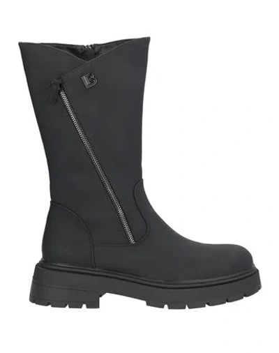 Laura Biagiotti Woman Boot Black Size 8 Synthetic Material In Multi