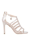 Laura Biagiotti Woman Sandals Light Pink Size 7 Textile Fibers