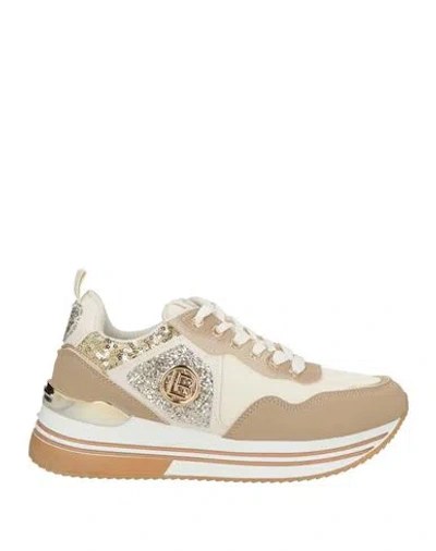 Laura Biagiotti Woman Sneakers Beige Size 8 Synthetic Material, Textile Fibers In Neutral