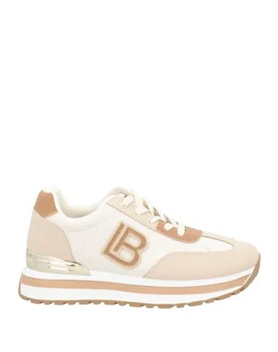 Laura Biagiotti Woman Sneakers Beige Size 9 Synthetic Material, Textile Fibers In Neutral