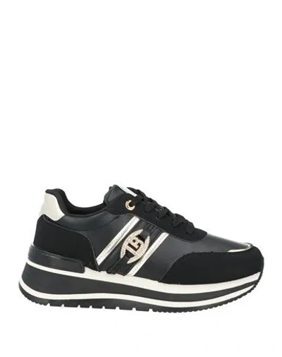 Laura Biagiotti Woman Sneakers Black Size 9 Textile Fibers
