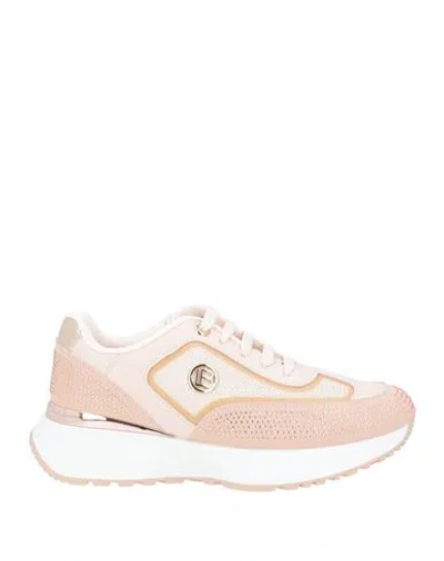 Laura Biagiotti Woman Sneakers Blush Size 9 Synthetic Material, Textile Fibers In Multi