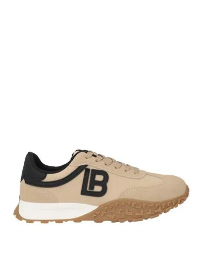 Laura Biagiotti Woman Sneakers Camel Size 9 Synthetic Material, Textile Fibers In Purple