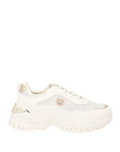 Laura Biagiotti Woman Sneakers Cream Size 9 Textile Fibers, Rubber In Neutral