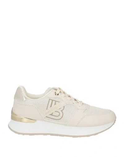 Laura Biagiotti Woman Sneakers Ivory Size 9 Textile Fibers In Multi