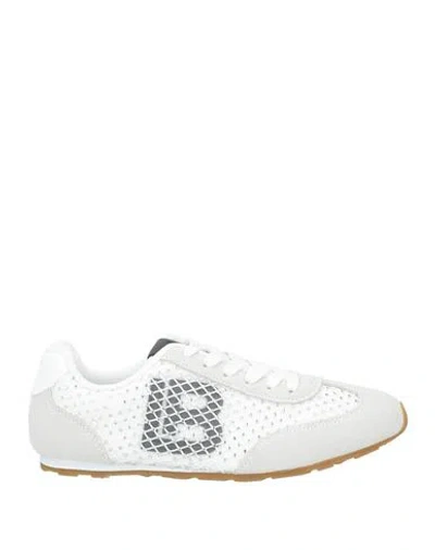 Laura Biagiotti Woman Sneakers Light Grey Size 9 Textile Fibers, Synthetic Material In White