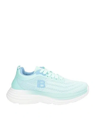 Laura Biagiotti Woman Sneakers Sky Blue Size 9 Textile Fibers