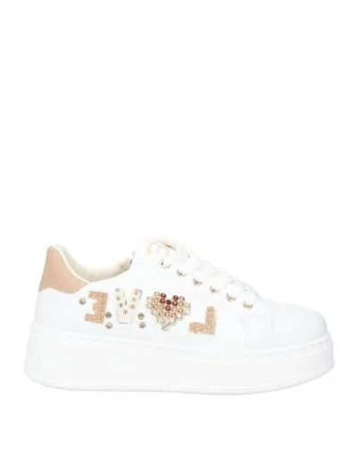 Laura Biagiotti Woman Sneakers White Size 6 Synthetic Material