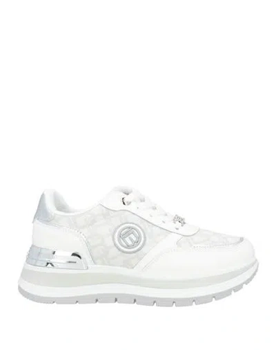 Laura Biagiotti Woman Sneakers White Size 8 Textile Fibers