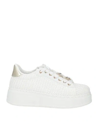Laura Biagiotti Woman Sneakers White Size 8 Textile Fibers