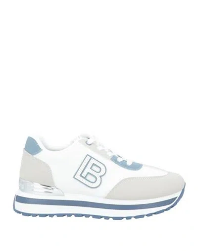 Laura Biagiotti Woman Sneakers White Size 9 Synthetic Material, Textile Fibers