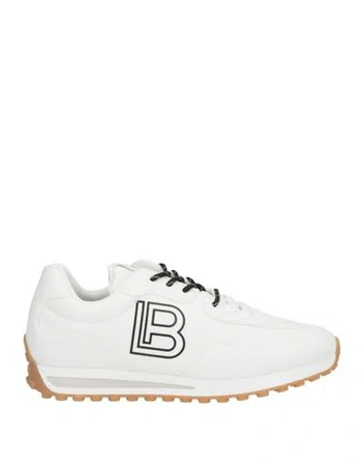 Laura Biagiotti Woman Sneakers White Size 9 Synthetic Material, Textile Fibers