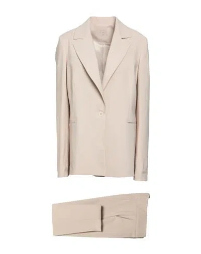 Laura Biagiotti Woman Suit Beige Size 10 Polyester, Recycled Polyester, Elastane