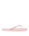 Laura Biagiotti Woman Thong Sandal Blush Size 8 Textile Fibers In Pink