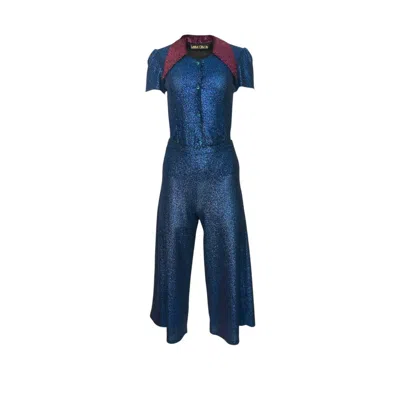 Laura Citron Blue / Pink Izzy Shirt + Pant Set