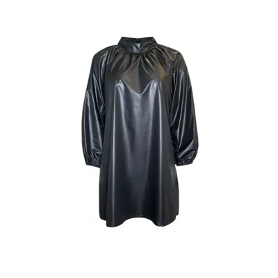 Laura Citron Women's Black Matte Mayhem Mini Dress