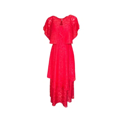 Laura Citron Women's Red Meg Dress + Capelette