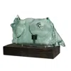 Laura Daili Green / Black / Neutrals Green Glass Torso Bust Abstract Art Piece For Modern Interior In Multi