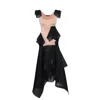 Laura Daili Women's Black / Neutrals Sculpted Grace Dress – Tall Fit In Black