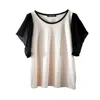 Laura Daili Women's Black / Pink / Neutrals Dandelion Whisper Cotton & Silk Blouse In Multi