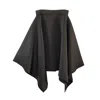 Laura Daili Women's Black Sharp Midi Skirt