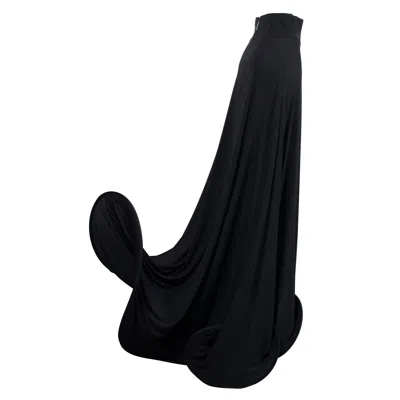 Laura Daili Women's Black Statement Long Skirt