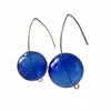 Laura Daili Women's Blue / Silver Midnight Berries - Blue Glass Bubble Earrings
