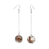 Laura Daili Women's Brown / Gold Golden Glow – Hand-blown Glass Earrings In Multi