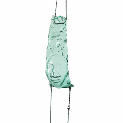Laura Daili Women's Green / Black Liquid Glass Portrait In Blue