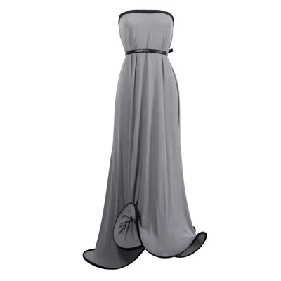 Laura Daili Women's Grey / Black Motion Wave Dress / Skirt For Tall Fit In Multi