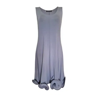 Laura Daili Women's Grey / Blue Ocean Curl Dress In Multi