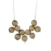 Laura Daili Women's Neutrals / Brown Dune – Blown Glass Bubbles Necklace In Brown