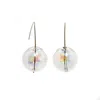 Laura Daili Women's Neutrals Luminous Orbs Glass Earrings