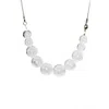 Laura Daili Women's Neutrals / Silver Classic Blown Glass Bubbles Necklace