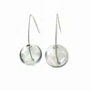 Laura Daili Women's Neutrals / Silver Icicle Clear Blown Glass Earrings In Silver
