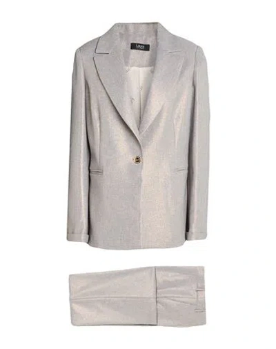 Laura Di Laura Biagiotti Woman Suit Platinum Size 14 Polyester In Gray