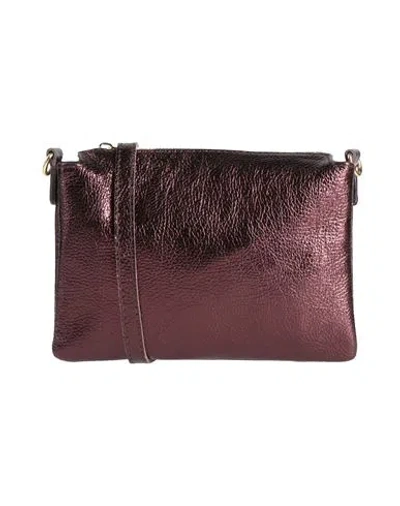 Laura Di Maggio Woman Cross-body Bag Dark Brown Size - Leather