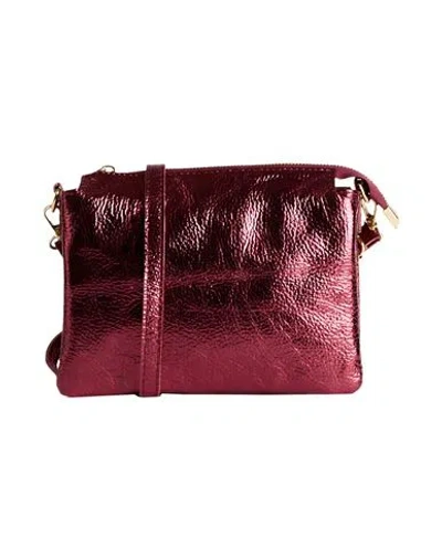 Laura Di Maggio Woman Cross-body Bag Garnet Size - Leather In Red