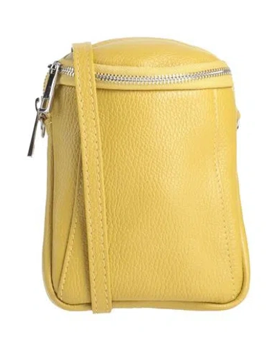 Laura Di Maggio Woman Cross-body Bag Yellow Size - Leather