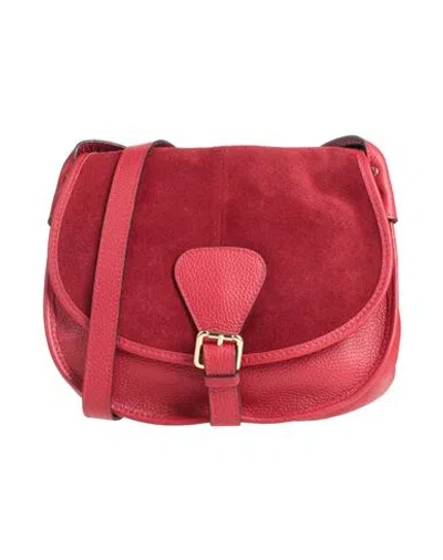 Laura Di Maggio Woman Cross-body Bag Brick Size - Leather In Red