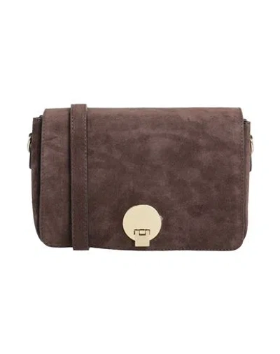 Laura Di Maggio Woman Cross-body Bag Chocolate Brown Size - Leather