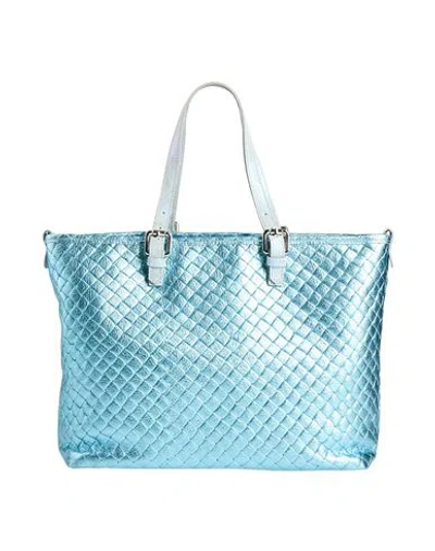 Laura Di Maggio Woman Handbag Azure Size - Leather In Blue