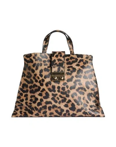 Laura Di Maggio Woman Handbag Beige Size - Leather In Sand