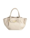 Laura Di Maggio Woman Handbag Beige Size - Leather In Sand