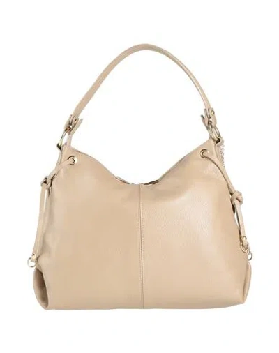 Laura Di Maggio Woman Handbag Beige Size - Calfskin In Neutral