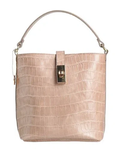 Laura Di Maggio Woman Handbag Beige Size - Calfskin In Neutral