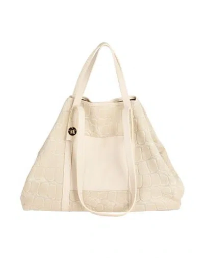 Laura Di Maggio Woman Handbag Beige Size - Leather