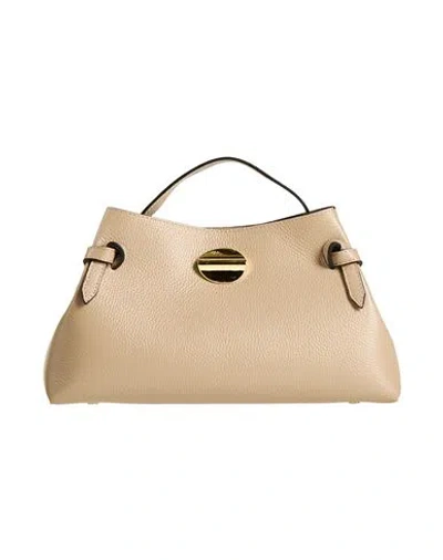 Laura Di Maggio Woman Handbag Beige Size - Leather In Sand