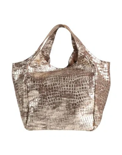 Laura Di Maggio Woman Handbag Bronze Size - Leather In Yellow